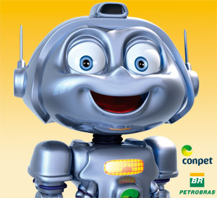 Ed - Robô com Inteligência Artificial no site do Conpet para